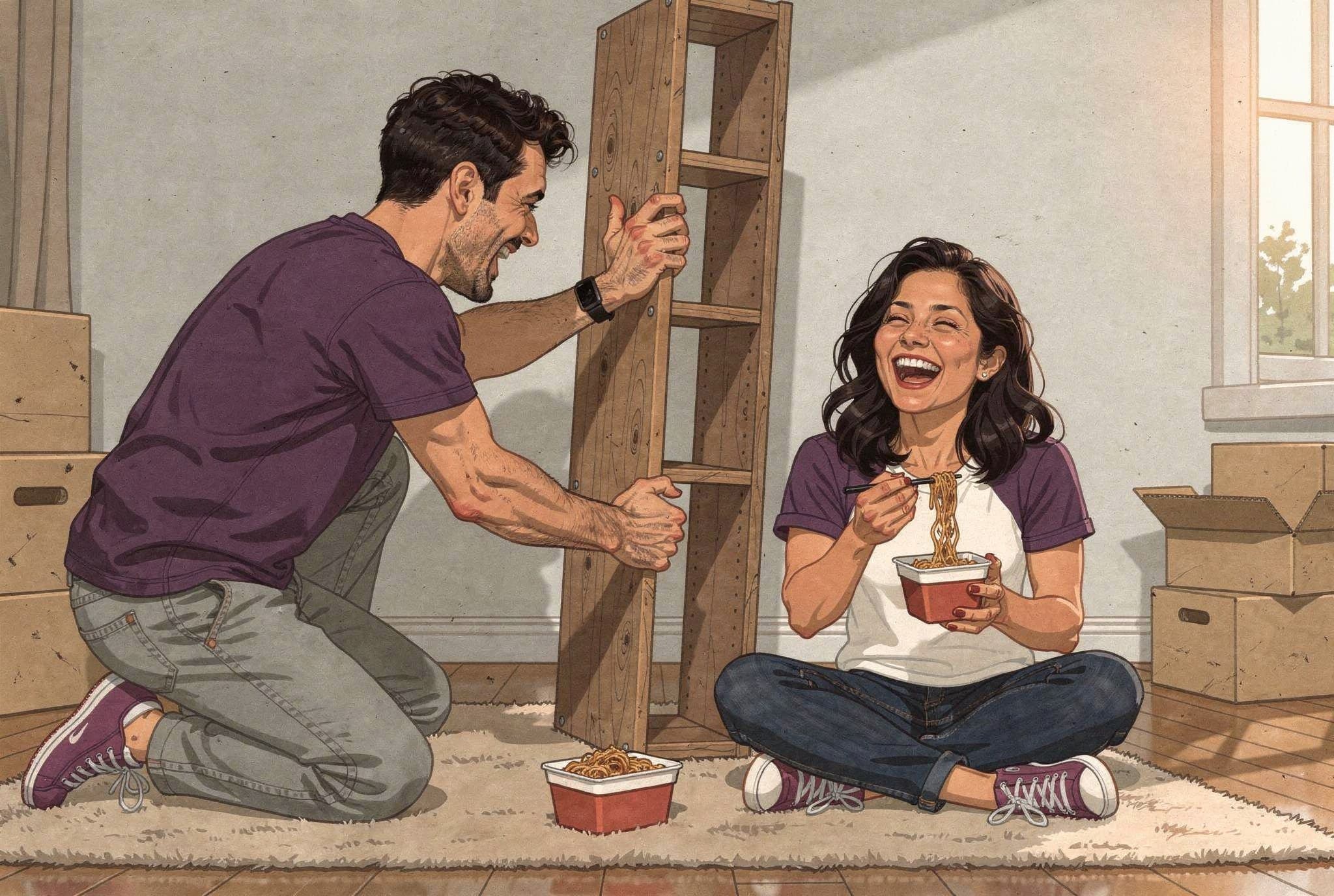 Illustration for Noodles on the Floor